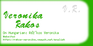 veronika rakos business card